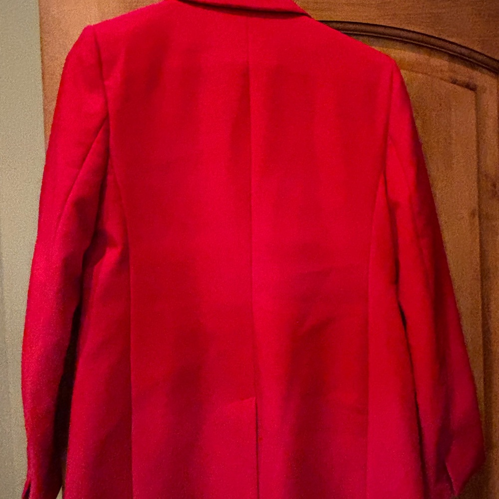 Banana Republic Red Blazer Tailored Wool-Blend - Picture 4 of 5